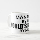 Der beste Vater der Welt - Manager Kaffeetasse (Vorderseite Links)