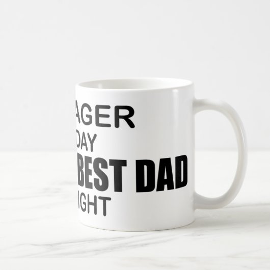 Der beste Vater der Welt - Manager Kaffeetasse (Rechts)