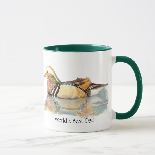 Der beste Vater der Welt: Mandarin Duck Game Bird Tasse (Rechts)