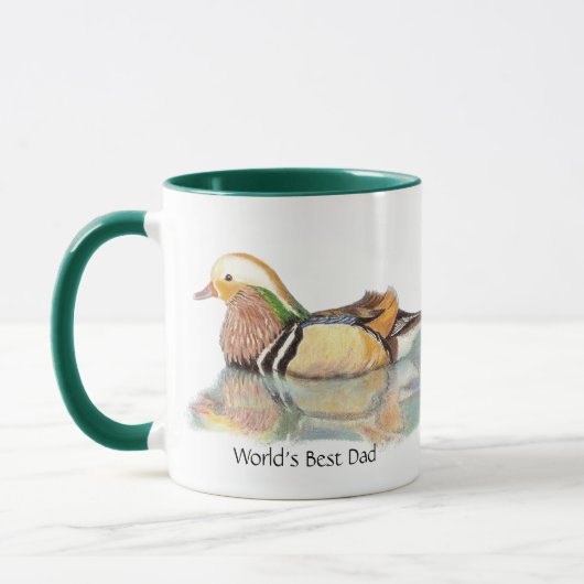 Der beste Vater der Welt: Mandarin Duck Game Bird Tasse (Links)