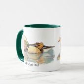 Der beste Vater der Welt: Mandarin Duck Game Bird Tasse (Vorderseite Links)
