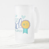 Der beste Vater der Welt Mattglas Bierglas (VorderseiteRechts)