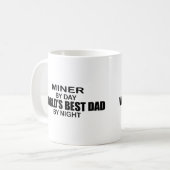 Der beste Vater der Welt - Miner Kaffeetasse (Vorderseite Links)
