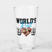 Der beste Vater der Welt mit Foto Glas (Vorderseite)