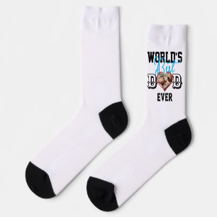 Der beste Vater der Welt mit Foto-Golfballen Socken