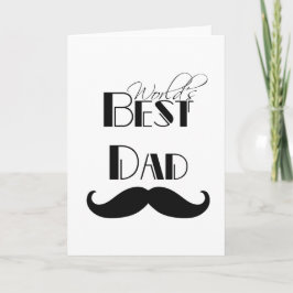 Der beste Vater der Welt - Mustache Karte