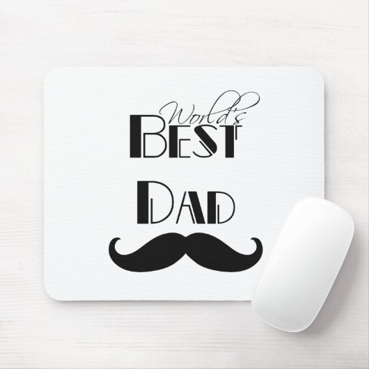 Der beste Vater der Welt - Mustache Mousepad (Mit Mouse)
