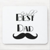 Der beste Vater der Welt - Mustache Mousepad (Vorne)