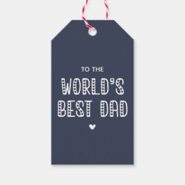 Der beste Vater der Welt! Niedliche Typografie Vat Geschenkanhänger