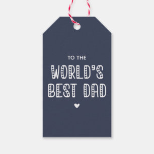 Der beste Vater der Welt! Niedliche Typografie Vat Geschenkanhänger