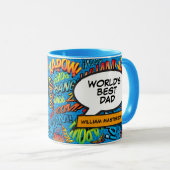 Der beste Vater der Welt, Papa, Comic-Buch des Vat Tasse (VorderseiteRechts)