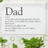 Der beste Vater der Welt, Papa, Definition des Vat Geschirrtuch (Gefaltet)