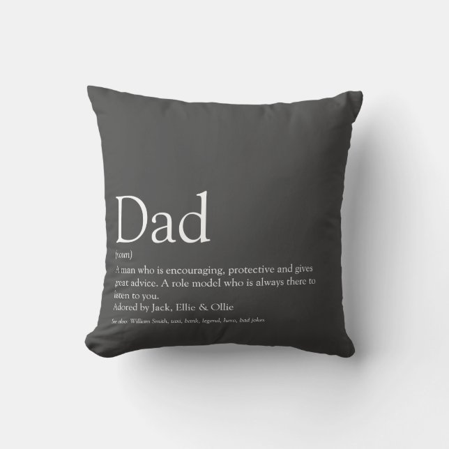Der beste Vater der Welt, Papa, Definition des Vat Kissen (Vorderseite)