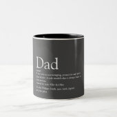Der beste Vater der Welt, Papa, Definition des Vat Zweifarbige Tasse (Mittel)