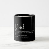 Der beste Vater der Welt Papa Pater Definition Bla Zweifarbige Tasse (Mittel)