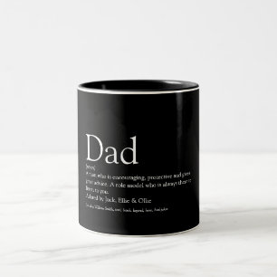 Der beste Vater der Welt Papa Pater Definition Bla Zweifarbige Tasse