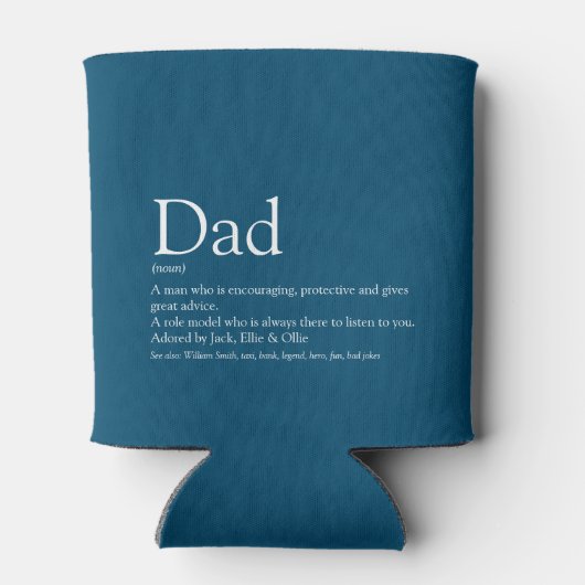 Der beste Vater der Welt Papa Vater definiert Spaß Dosenkühler (Rückseite)