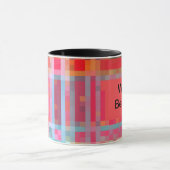 Der beste Vater der Welt, Pixel kariert Tasse (Zentrum)