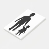 DER BESTE VATER DER WELT POST-IT KLEBEZETTEL (angewinkelt)