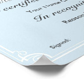 Der beste Vater der Welt Poster (Ecke)