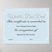 Der beste Vater der Welt Poster (Vorne)