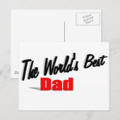 Der beste Vater der Welt Postkarte (Vorne/Hinten)