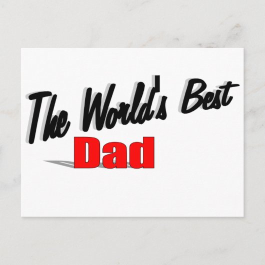 Der beste Vater der Welt Postkarte (Vorderseite)