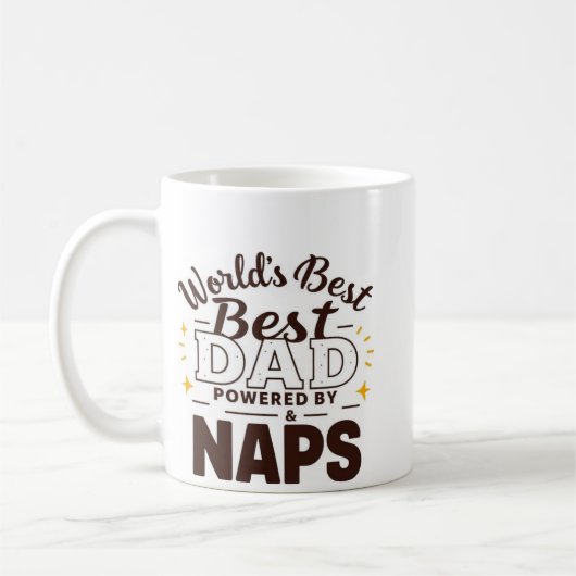 Der beste Vater der Welt - Powered by Coffee & Nic Kaffeetasse (Links)
