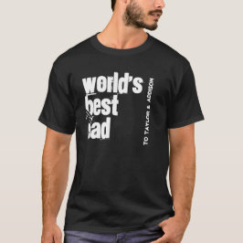 Der beste Vater der Welt - Rot und Weiß V200 T-Shirt