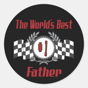 Der beste Vater der Welt Runder Aufkleber