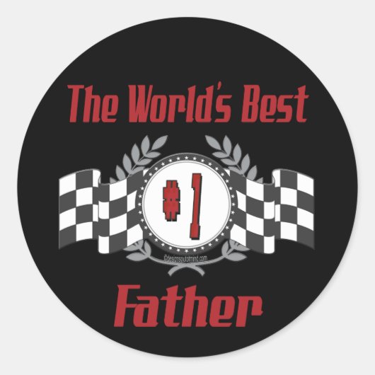 Der beste Vater der Welt Runder Aufkleber (Vorderseite)