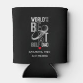 Der beste Vater der Welt | Schwarzer und weißer Va Dosenkühler (Rückseite)