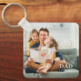 Der beste Vater der Welt seit 20XX Foto Schlüsselanhänger