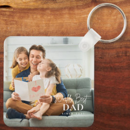 Der beste Vater der Welt seit 20XX Foto Schlüsselanhänger