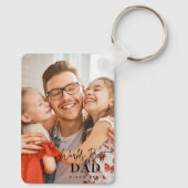 Der beste Vater der Welt seit 20XX Foto Schlüsselanhänger (Rückseite)