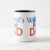Der beste VATER der Welt - Tasse (Zentrum)