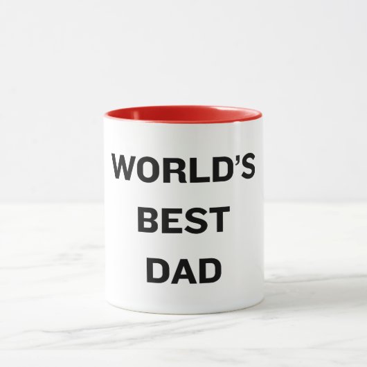 Der beste Vater der Welt Tasse (Zentrum)