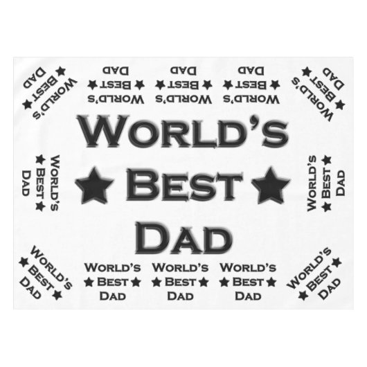 Der beste Vater der Welt Tischdecke (Vorderseite (Horizontal))