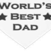 Der beste Vater der Welt Tischdecke (Schrägansicht)
