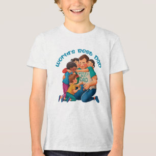 Der beste VATER der Welt Tri-Blend Shirt