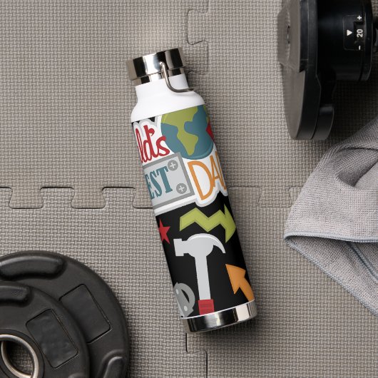 Der beste Vater der Welt Trinkflasche (Fitnessstudio)