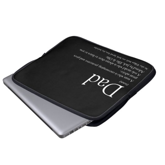 Der beste Vater der Welt, Vater Daddy, definiert S Laptopschutzhülle (Vorne Knopf)