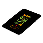 Der beste Vater der Welt | Vater Geschenke Magnet (Linke Seite)