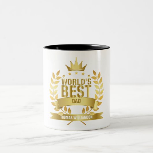 Der beste Vater der Welt, Vater Zweifarbige Tasse (Mittel)