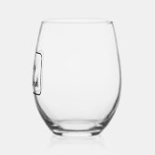 "Der beste Vater der Welt" Weinglas Ohne Stiel (Links)