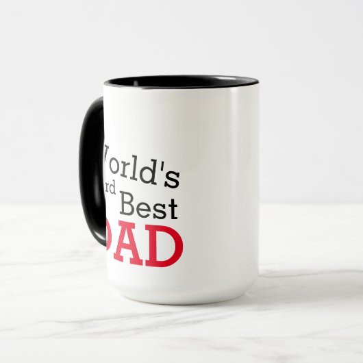 Der beste Vater der Welt (Witz-Tasse) Tasse (Vorderseite Links)