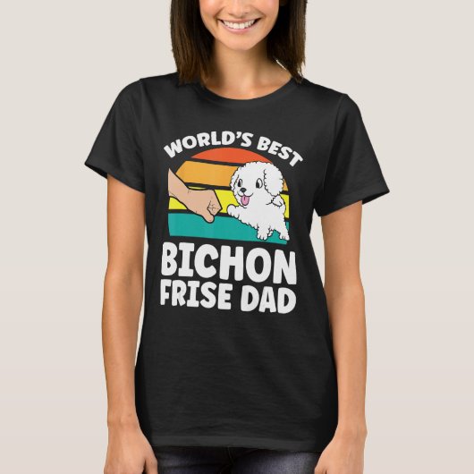 Der beste Vater der Welt zum Bichon Frise überhaup T-Shirt (Vorderseite)