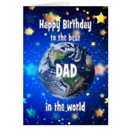 Der beste Vater der Welt zum Geburtstag (Vorne)