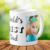Der beste Vater der Welt - zwei Fotos Personalisie Kaffeetasse