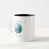 Der beste Vater der Welt Zweifarbige Tasse (Vorderseite Links)